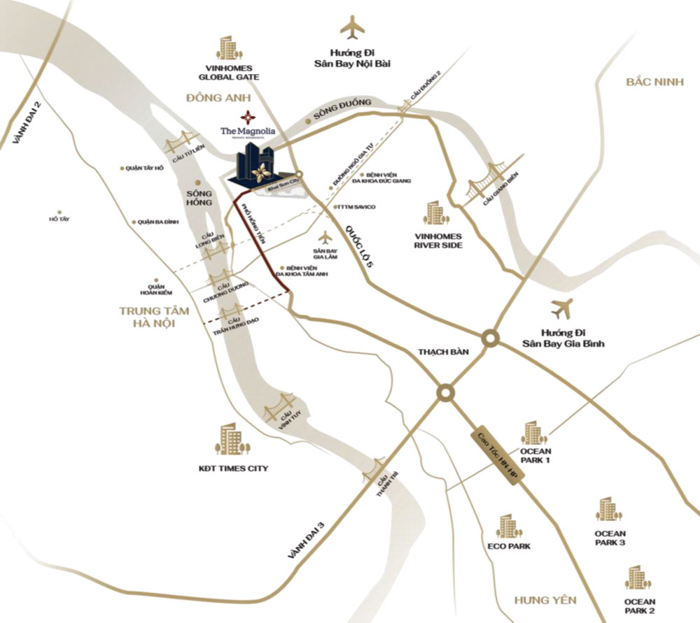 vị trí dự án the magnolia